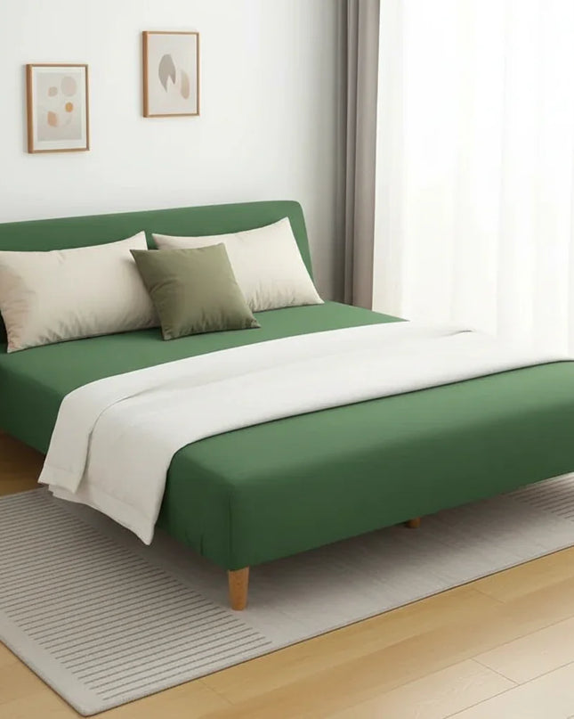 housse clic clac verte – Protection canapé convertible – Photo Variation 3