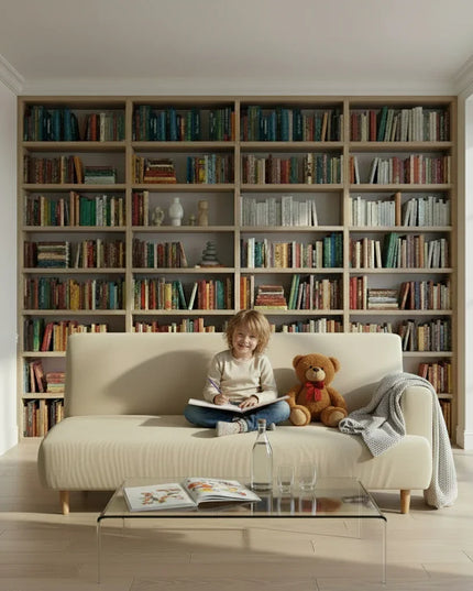 Housse de clic clac stretch crème – Protection canapé convertible – Photo Variation 2