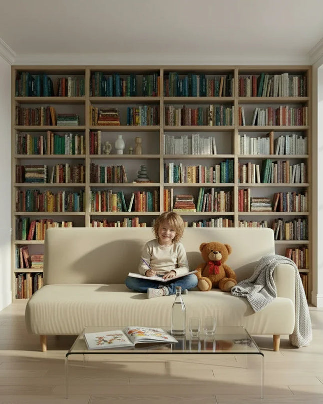 Housse de clic clac stretch crème – Protection canapé convertible – Photo Variation 2