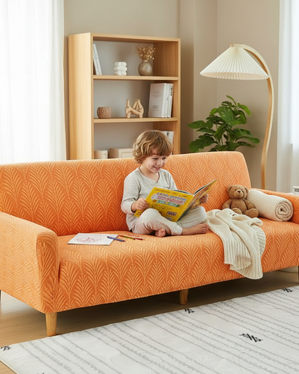 housse clic clac orange – Protection canapé convertible – Photo Variation 2