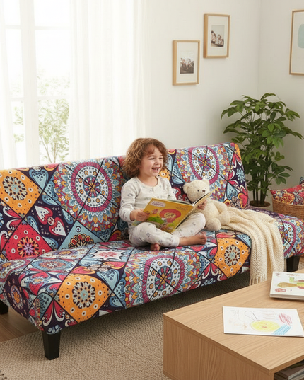 housse clic clac colorée – Protection canapé convertible – Photo Variation 2
