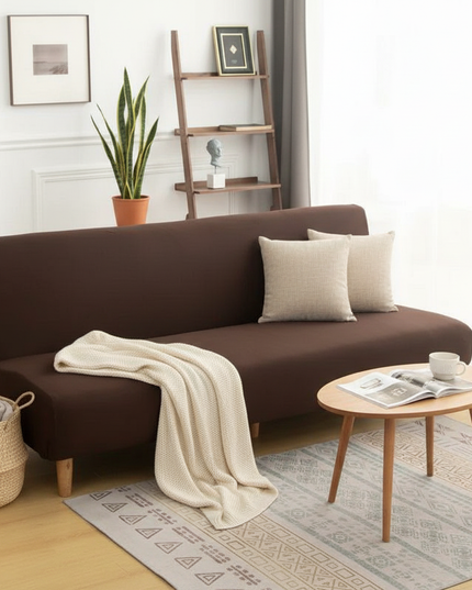 housse de clic clac chocolat – Protection canapé convertible – Photo Variation 1