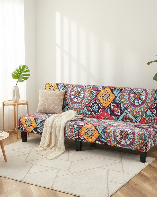 housse clic clac colorée – Protection canapé convertible – Photo Variation 1