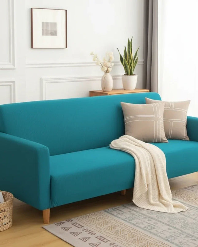 housse clic clac bleue – Protection canapé convertible – Photo Variation 1