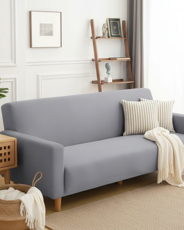Housse de clic clac gris extensible – Protection canapé convertible – Photo Variation 1