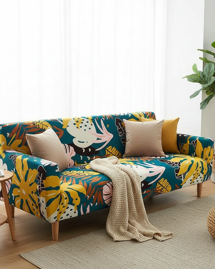 housse de clic clac fleurie – Protection canapé convertible – Photo Variation 1
