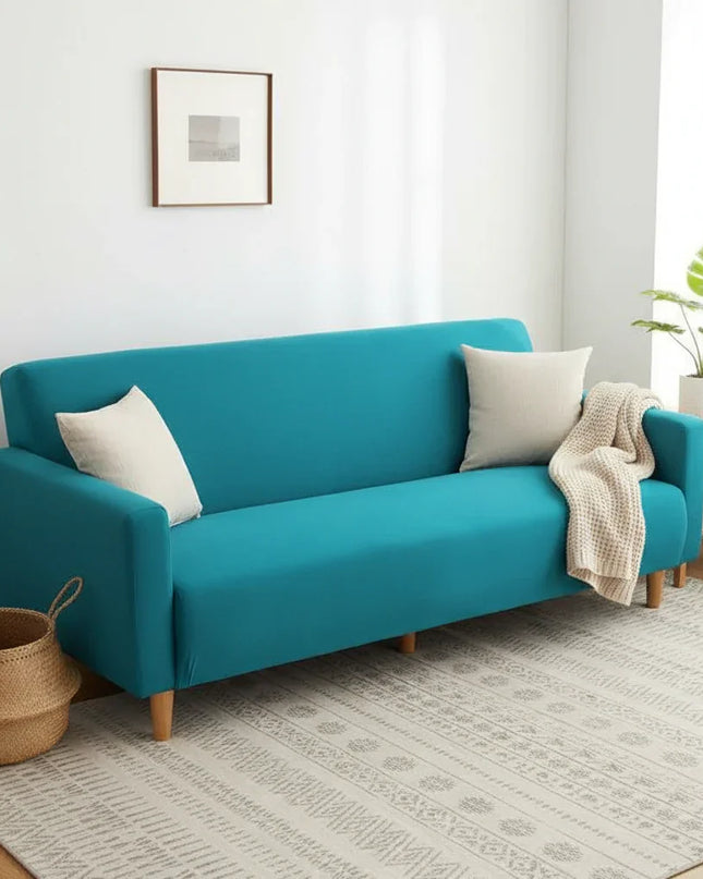 housse clic clac bleue – Protection canapé convertible – Photo Variation 7