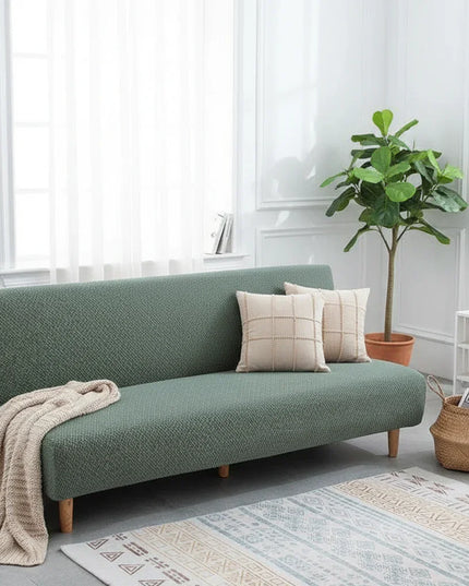 housse clic clac gris perle – Protection canapé convertible – Photo Variation 1