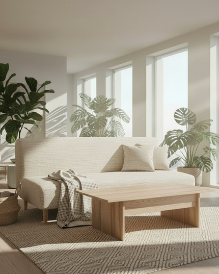 Housse de clic clac noire extensible protectrice. – Protection canapé convertible – Photo Variation 1