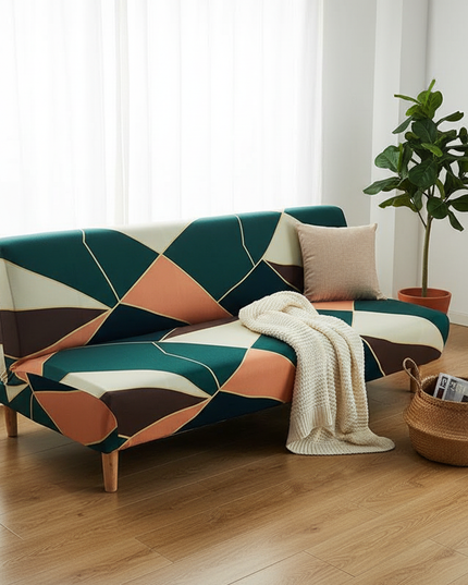 Housse de clic clac Géométrique Élastique Moderne – Protection canapé convertible – Photo Variation 1