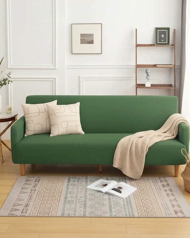 housse clic clac verte – Protection canapé convertible – Photo Variation 1