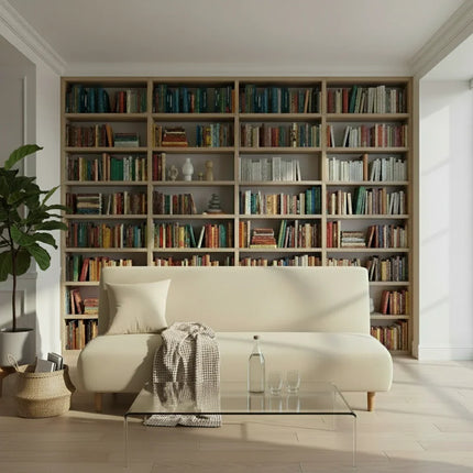 Housse de clic clac stretch crème – Protection canapé convertible – Photo Variation 7