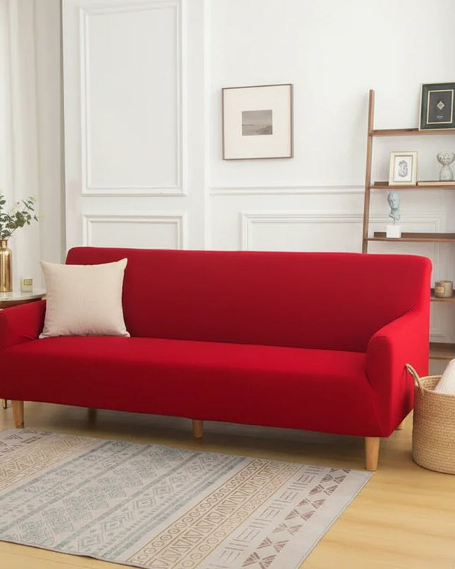 housse clic clac rouge – Protection canapé convertible – Photo Variation 7