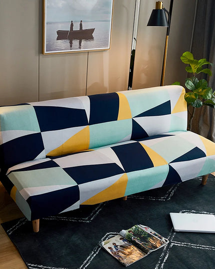 Housse de clic clac Géométrique Multicolore – Protection canapé convertible – Photo Variation 7