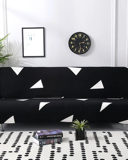 housse clic clac noir et blanc – Protection canapé convertible – Photo Variation 7
