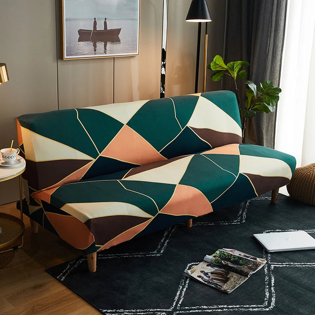 Housse de clic clac Géométrique Élastique Moderne – Protection canapé convertible – Photo Variation 7