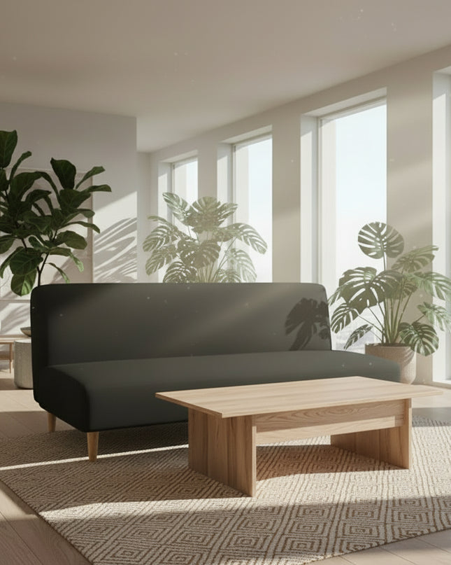 Housse de clic clac noire extensible protectrice. – Protection canapé convertible – Photo Variation 7