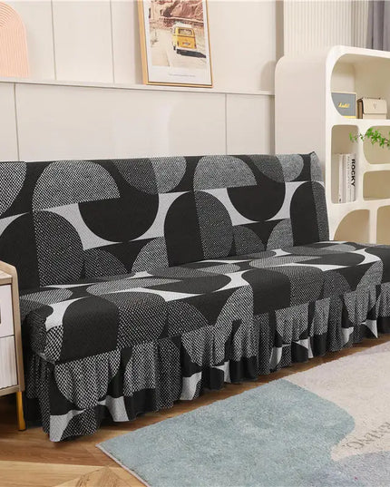 Housse de clic clac géométrique jupe lavable – Protection canapé convertible – Photo Variation 7