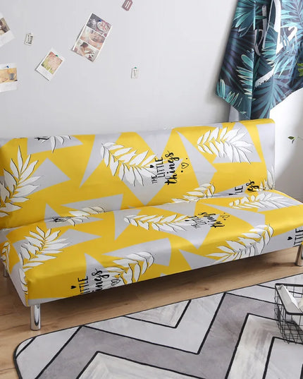 housse clic clac jaune – Protection canapé convertible – Photo Variation 7