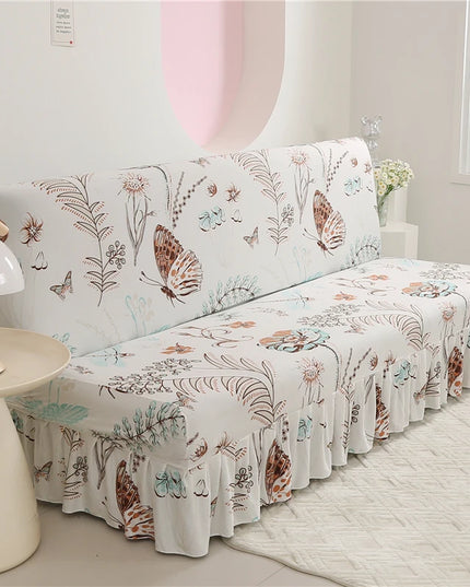 Housse de clic clac papillons floraux volants – Protection canapé convertible – Photo Variation 7
