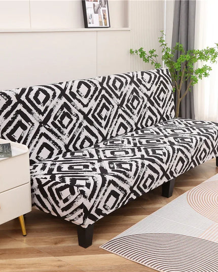 Housse de clic clac losanges noirs – Protection canapé convertible – Photo Variation 7