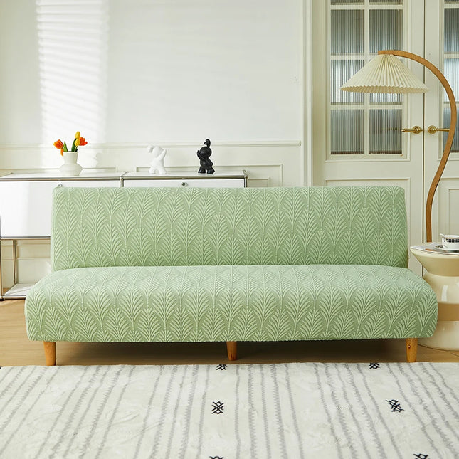 housse clic clac vert d'eau – Protection canapé convertible – Photo Variation 7