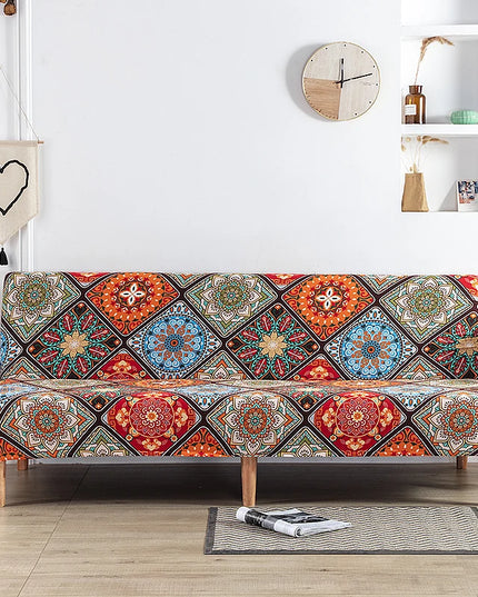 Housse de clic clac Mandalas Géométrique Multicolore – Protection canapé convertible – Photo Variation 7