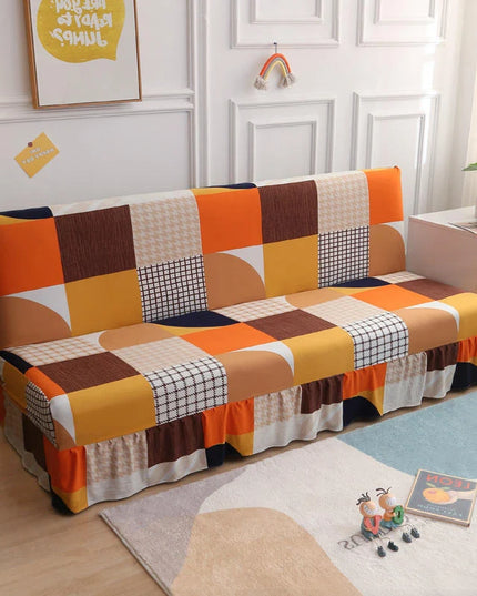 Housse de clic clac patchwork multicolore – Protection canapé convertible – Photo Variation 7