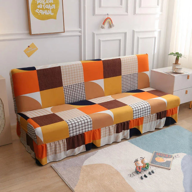 Housse de clic clac patchwork multicolore – Protection canapé convertible – Photo Variation 7