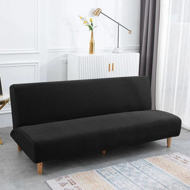 Housse de clic clac noire jacquard – Protection canapé convertible – Photo Variation 7