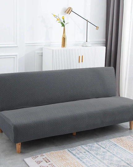 Housse de clic clac jacquard anthracite – Protection canapé convertible – Photo Variation 7