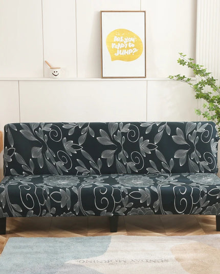 Housse de clic clac florale foncée – Protection canapé convertible – Photo Variation 7