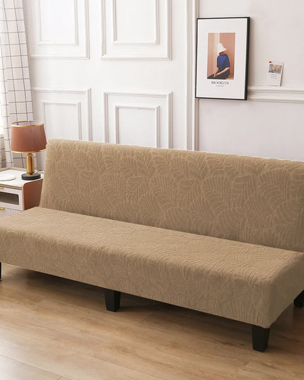 Housse de clic clac jacquard sable – Protection canapé convertible – Photo Variation 7